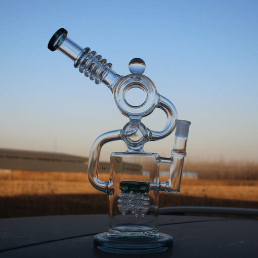 Shop Approx. 11.5" Recycler Style Water Pipe w/ Dual Percs in australian