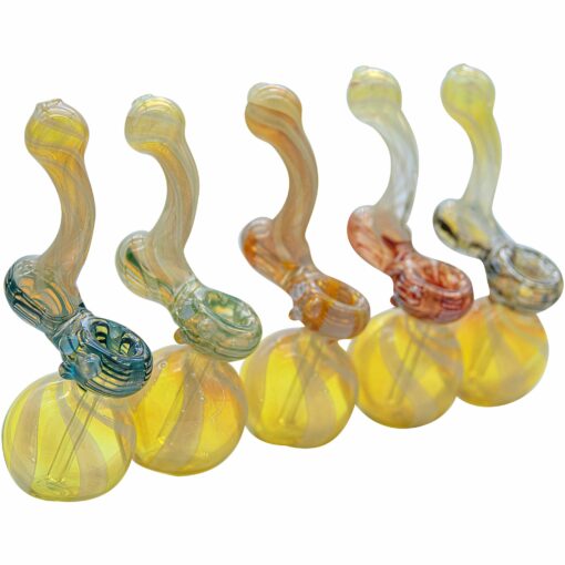 Shop LA Pipes "Rake Bubb" Fumed Sherlock Bubbler Pipe (Various Colors) in australian