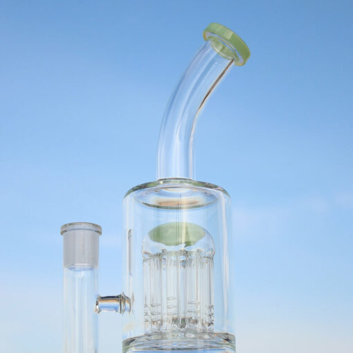 Shop Glass Straight Water Pipe w/ Dual Arm Percolators 10.6" in australian