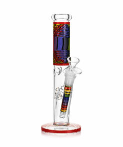 Shop Ritual Smoke - Prism 10" Glass Straight Tube - Crimson in australian