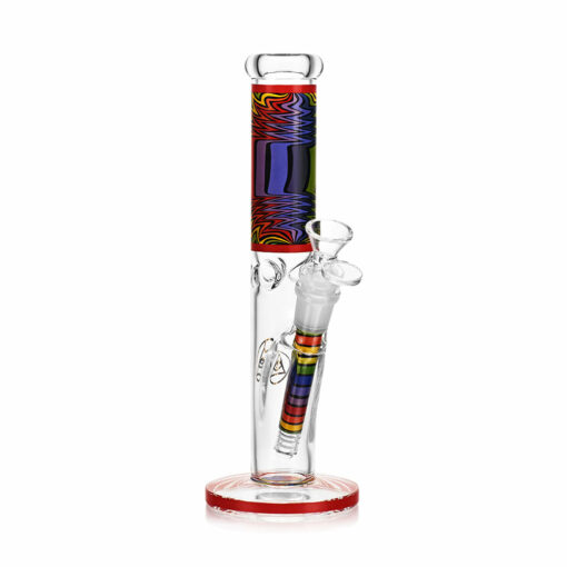 Shop Ritual Smoke - Prism 10" Glass Straight Tube - Crimson in australian