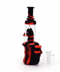 Shop Ritual - 8.5'' Silicone Rocket Recycler - Black & Red in australian