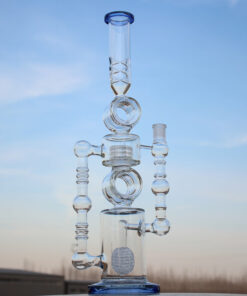 Shop Massive Approx. 22 Inch Dual Perc Recycler Style Water Pipe in australian