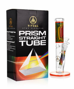 Shop Ritual Smoke - Prism 10" Glass Straight Tube - Tangerine in australian