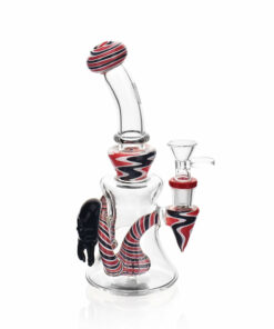 Shop High Society - Tulu Premium Wig Wag Concentrate Rig (Red & Black) in australian