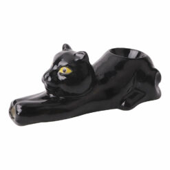 Shop Wacky Bowlz Black Cat Ceramic Pipe - 4" in australian