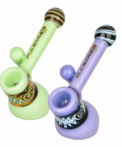 Shop Pulsar Hypnotic Haze Bubbler Pipe - 4.5" / Colors Vary in australian