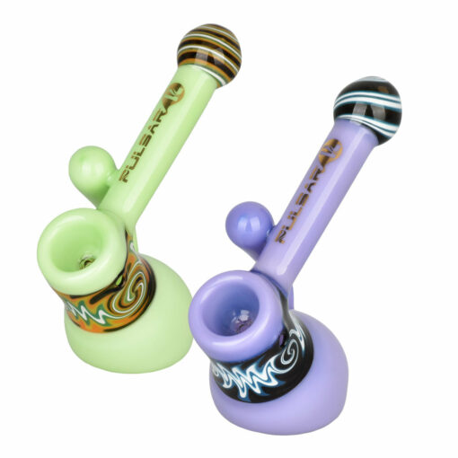 Shop Pulsar Hypnotic Haze Bubbler Pipe - 4.5" / Colors Vary in australian