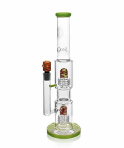 Shop High Society | Gemini Premium Wig Wag Waterpipe (Green) in australian