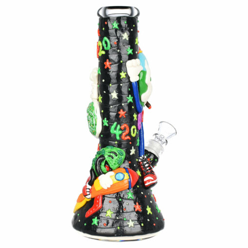 Shop Stoney Rocket Bro 3D Painted Water Pipe - 10.25" / 14mm F in australian