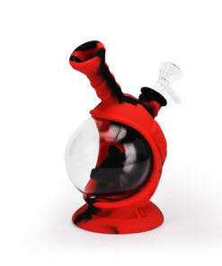 Shop Ritual - 7.5'' Silicone Astro Bubbler - Black & Red in australian