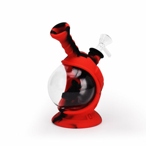 Shop Ritual - 7.5'' Silicone Astro Bubbler - Black & Red in australian