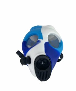 Shop Multi-Colored Silicone Skull Gas Mask Bong in australian