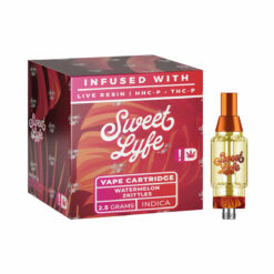 Shop Sweet Life 2.5ml Vape Cartridges Infused with Live Resin HHC-P+THC-P - Watermelon Zkittles - Indica in australian