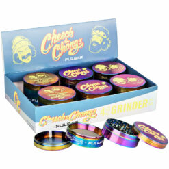 Shop Pulsar 6PC DISPLAY - Cheech & Chong's Metal Grinder - Rainbow / 4pc / 2.5" in australian