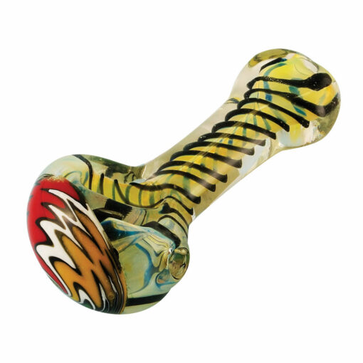 Shop Multicolor Glass Spoon Pipe W/ Twists in australian