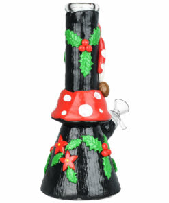 Shop Mushroom Gnome Glass & Enamel Water Pipe - 9.5" / 14mm F in australian