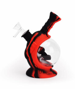 Shop Ritual - 7.5'' Silicone Astro Bubbler - Black & Red in australian