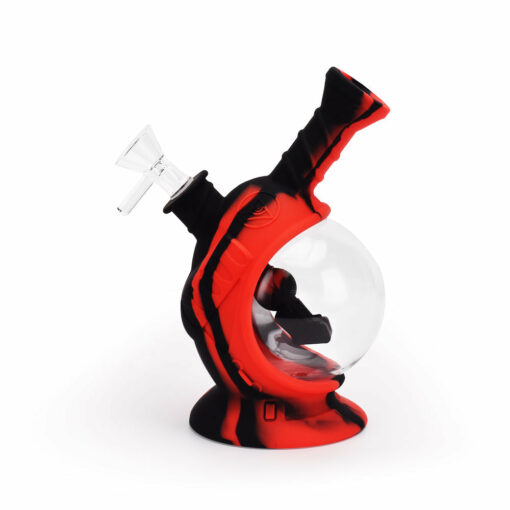 Shop Ritual - 7.5'' Silicone Astro Bubbler - Black & Red in australian