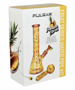 Shop Pulsar Fruit Series Pineapple Express Herb Pipe Glow Duo - 10