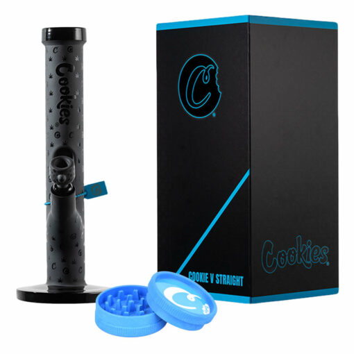 Shop Cookies V Straight Tube Glass Water Pipe | 14" | 14mm F in australian