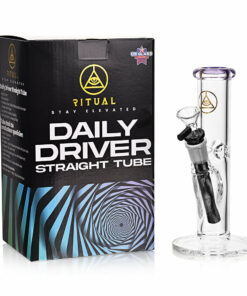 Shop Ritual Smoke - Daily Driver 8" Straight Tube w/ American Color Accents - Purple in australian