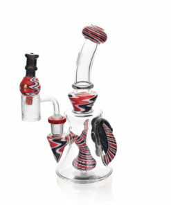 Shop High Society - Tulu Premium Wig Wag Concentrate Rig (Red & Black) in australian