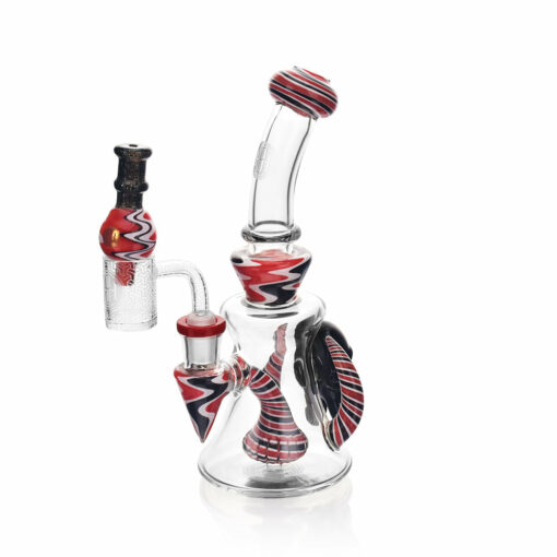 Shop High Society - Tulu Premium Wig Wag Concentrate Rig (Red & Black) in australian