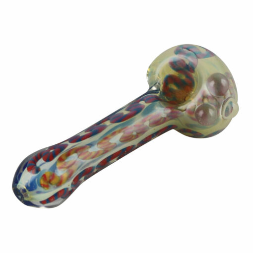 Shop Fumed Colored Squiggles Spoon Pipe in australian