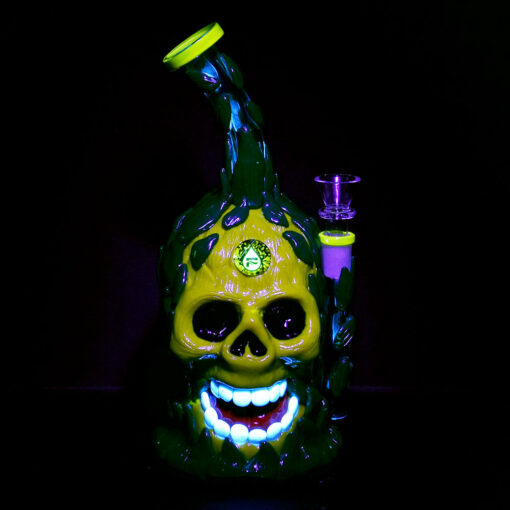 Shop Pulsar Skull Pineapple Water Pipe - 10"/14mm F in australian