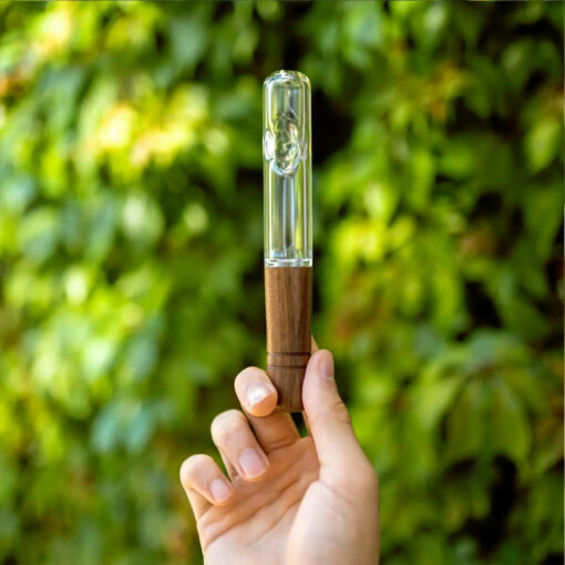 Shop Marley Natural Glass & Walnut Steamroller in australian