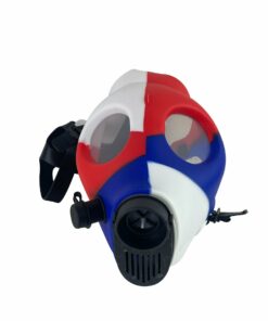 Shop Multi-Colored Silicone Skull Gas Mask Bong in australian