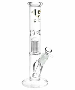 Shop Diamond Glass Gold Pearl 8-Arm Perc Water Pipe - 12" / 14mm F / Colors Vary in australian