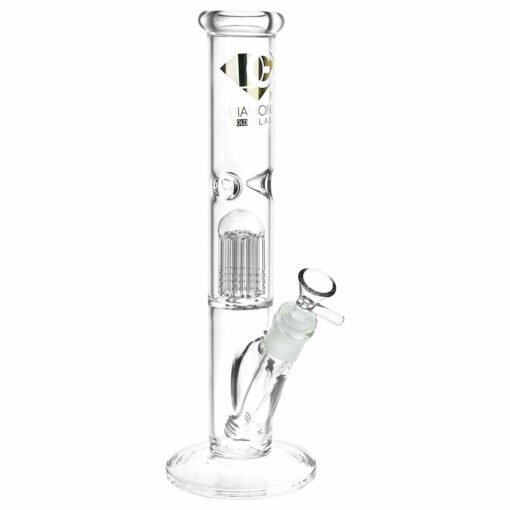 Shop Diamond Glass Gold Pearl 8-Arm Perc Water Pipe - 12" / 14mm F / Colors Vary in australian