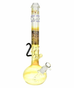 Shop Amber Menagerie Bubble Base Water Pipe - 15" / 14mm F in australian