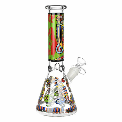 Shop Abstract Art Beaker Water Pipe - 9.75"/14mm F/Designs Vary in australian