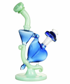 Shop Pulsar Heart Recycler Water Pipe - 8.5" / 14mm F / Blue Pink in australian