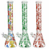 Shop Glow Mushroom Beaker Water Pipe - 18" / 14mm F / Colors Vary in australian