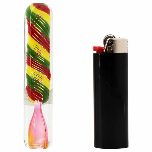 Shop LA Pipes The "Rasta Twister" Chillum Pipe in australian