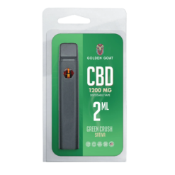 Shop Golden Goat CBD Rechargeable Vape Device 1200MG, Green Crush (Sativa) in australian