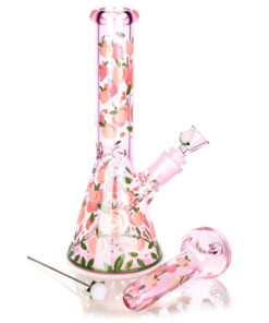 Shop Pulsar Fruit Series Peaches & Cream Herb Pipe Glow Duo - 10" / 14mm F in australian