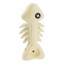 Shop Wacky Bowlz Fish Skeleton Ceramic Hand Pipe - 4" in australian