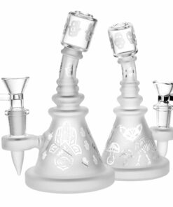 Shop Pulsar Frosted Swift Hitter Water Pipe -6"/14mm F/Styles Vary in australian