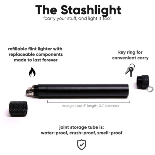 Shop Smoke Honest StashLight - Doob Tube & Refillable Lighter in australian