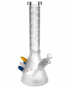 Shop Tataoo Glass Diamonds Beaker Water Pipe - 15" / 14mm F in australian