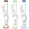 Shop Pulsar Dub Fungi Straight Tube Water Pipe- 17"/14mm F / Colors Vary in australian