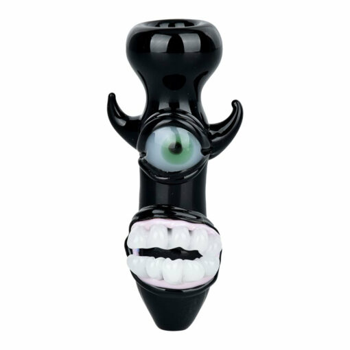 Shop Smile Or Else Monster Chillum - 3.5" / Colors Vary in australian