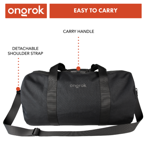 Shop Ongrok Carbon-lined Smell proof Duffle Bag in australian