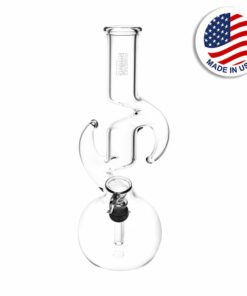 Shop Phoenix Rising Zig Zag Diablo Bubble Base Water Pipe - 9" / Clear in australian