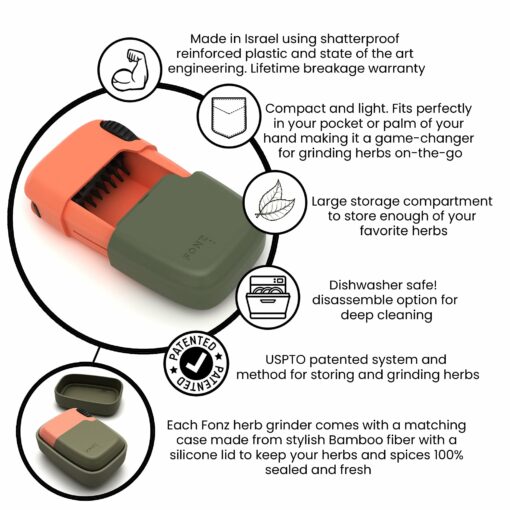 Shop FONZ - Grinder & Storage Combo Mantis in australian